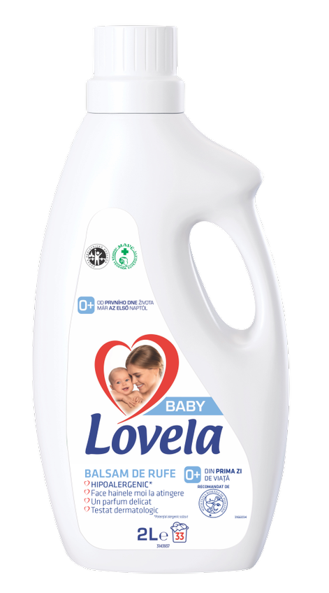 Balsam de rufe pentru haine bebelusi Lovela Baby, 2 L, 33 spălări