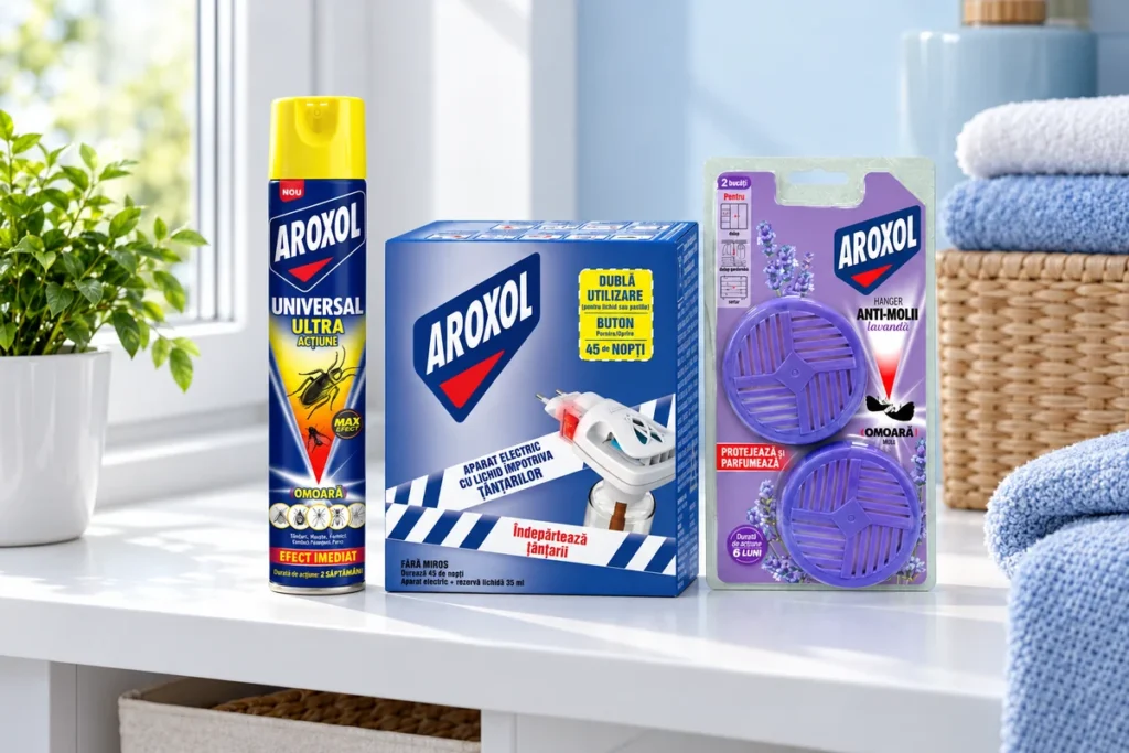 Produse Aroxol pentru insecte și molii