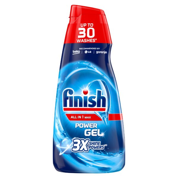Detergent de vase gel pentru mașina de spălat Finish All in One Max, 600 ml