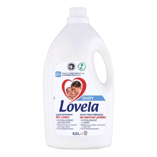 Detergent lichid Lovela Baby, pentru rufe colorate, 4.5 L