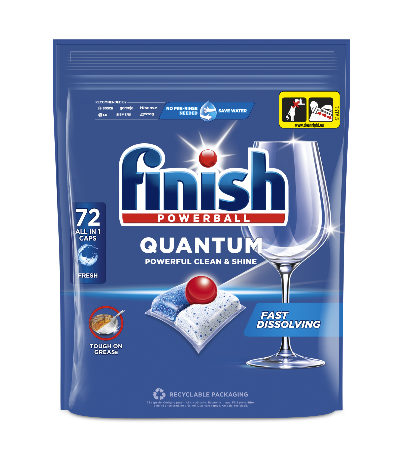 Finish Quantum detergent capsule pentru mașina de spălat vase, 72 spălări – imagine 3