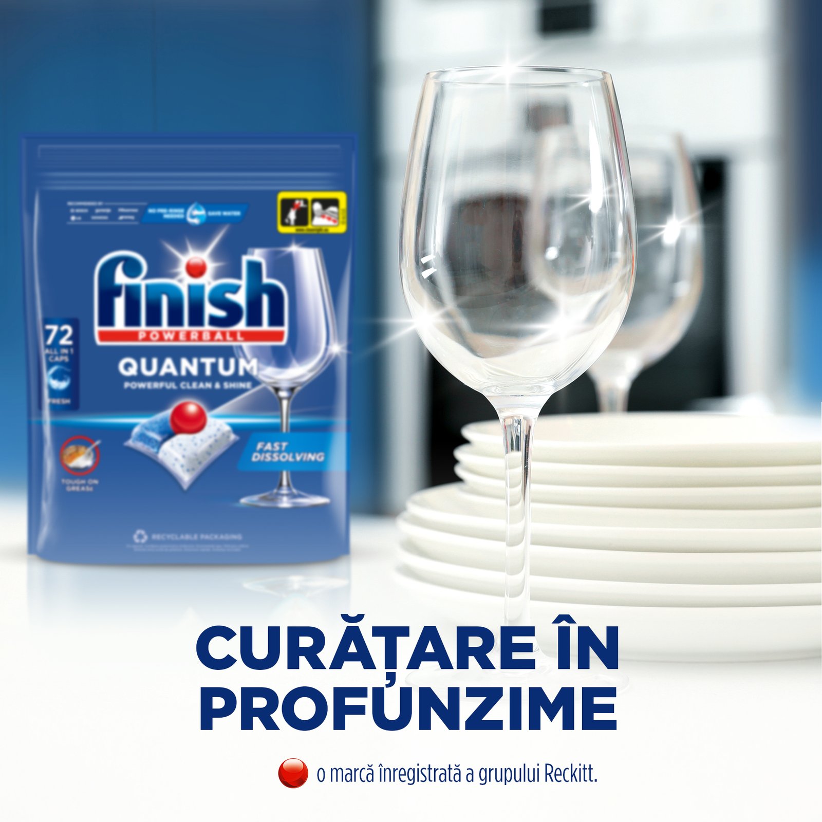 Finish Quantum detergent capsule pentru mașina de spălat vase, 72 spălări – imagine 5