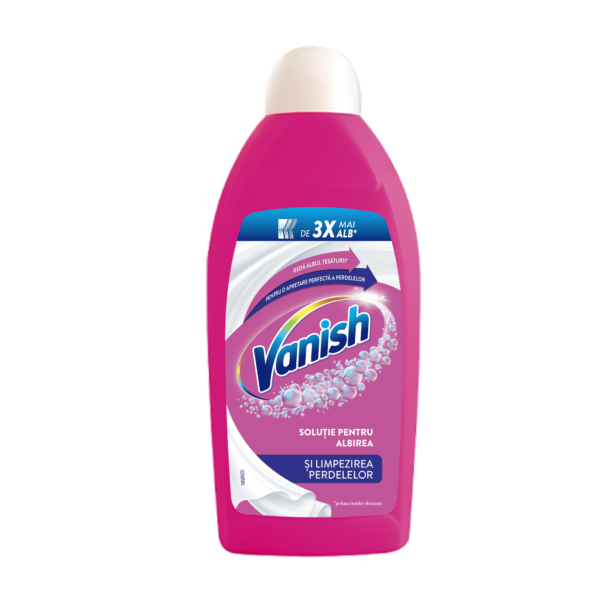 Solutie pentru albirea și apretare perdelelor Vanish, 500 ml