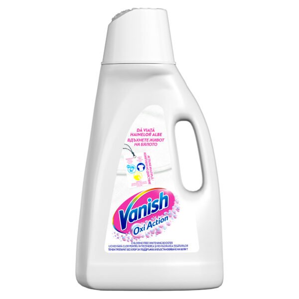 Solutie pentru indepartarea petelor pentru haine albe Vanish Oxi Action, 3 L