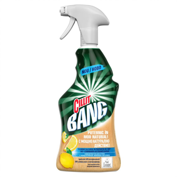 Solutie spray curățare calcar in mod natural Cillit Bang, 750 ml