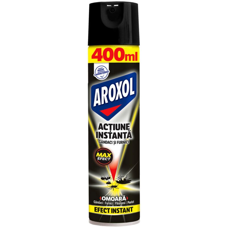 Spray actiune instanta impotriva gandacilor și furnicilor Aroxol, 400 ml