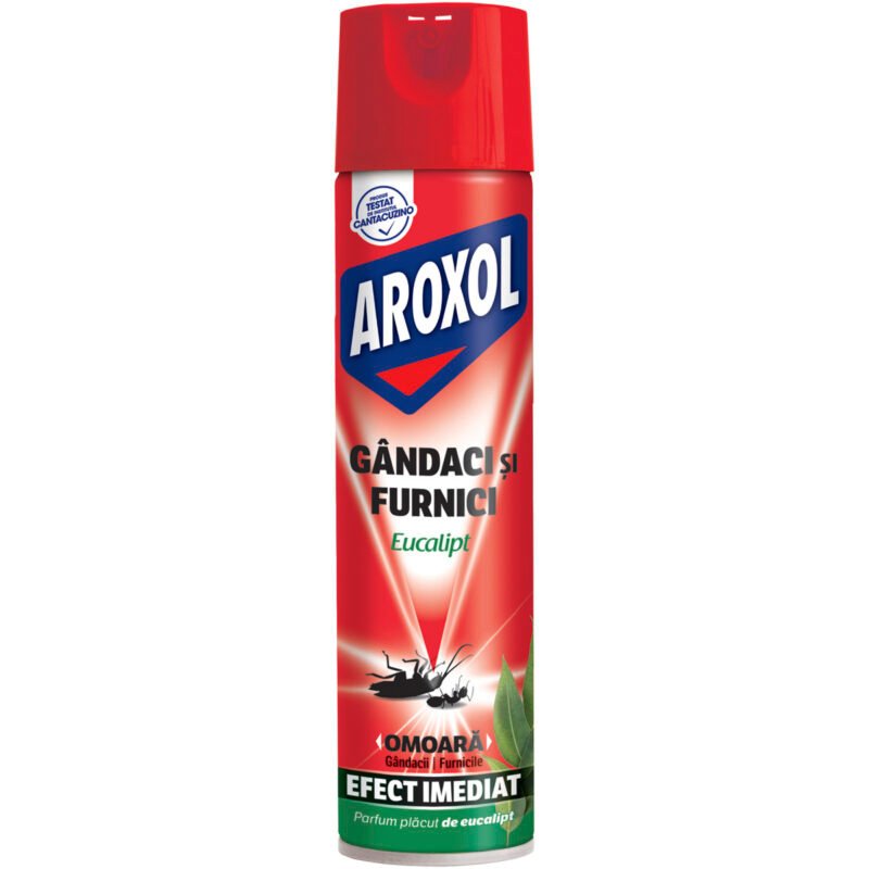 Spray impotriva gandacilor și furnicilor Aroxol eucalipt, 400 ml