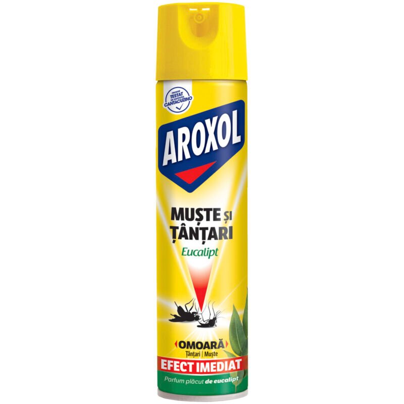 Spray impotriva mustelor și tantarilor Aroxol Eucalipt, 400 ml