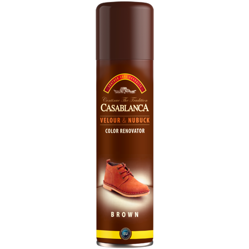 Spray pentru Restaurarea Culorii Casablanca Piele Nabuc, Maro, 200 ml